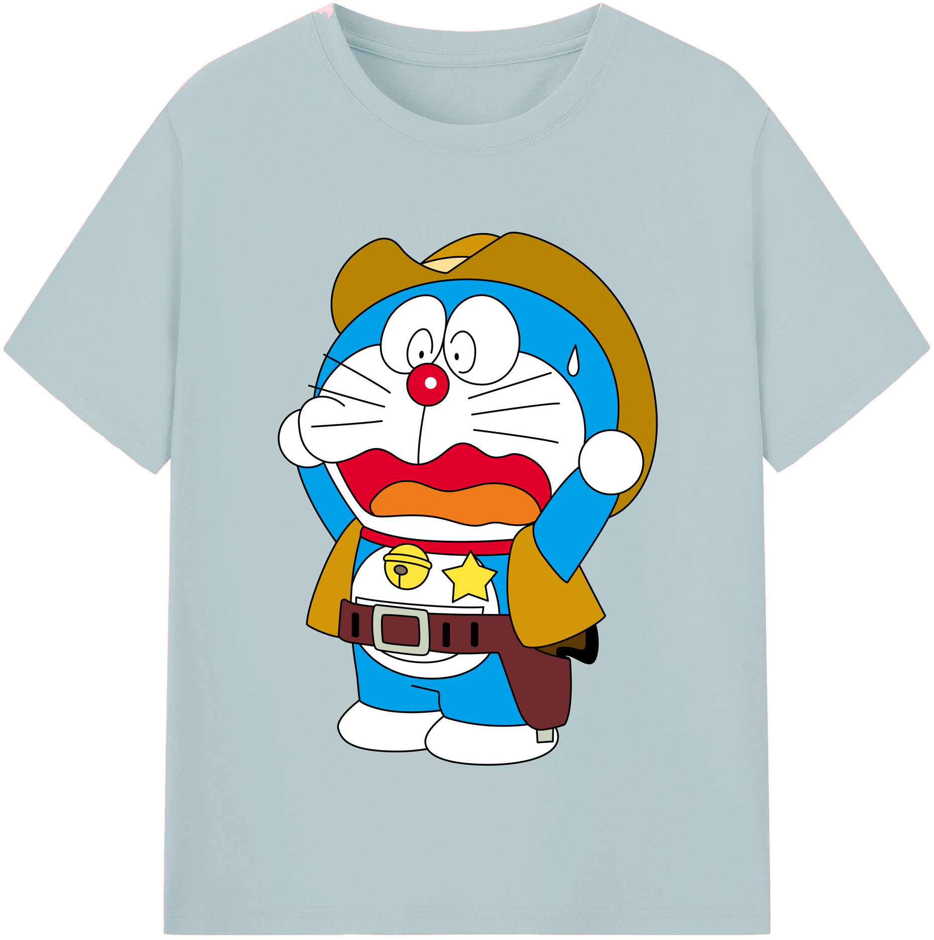 （画像用） ドラえもん Doraemon 綿100％半袖Tシャツ（フロントプリント）